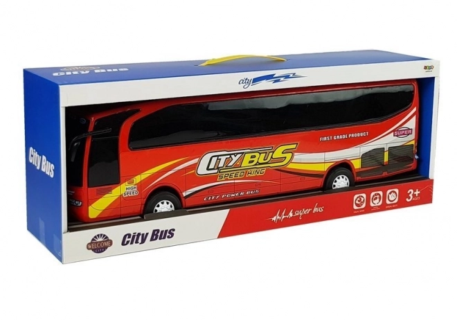 Red City Bus Toy Model