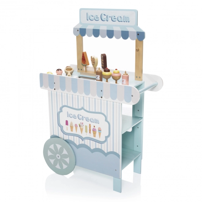 Wooden Ice Cream Stand Set