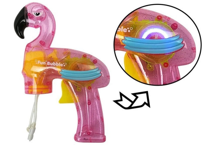Creative design in the shape of a flamingo