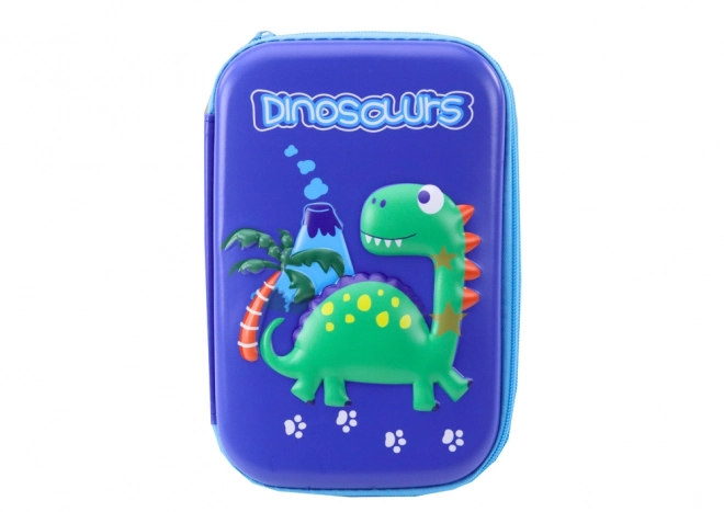 Dinosaur Blue School Pencil Case with Accessories