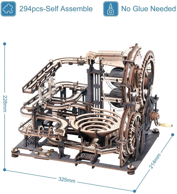 Robotime Rokr 3D Wooden Puzzle Marble Run: Night City