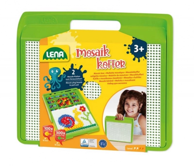 Mosaic Pegboard Set with 400 Colorful Pieces