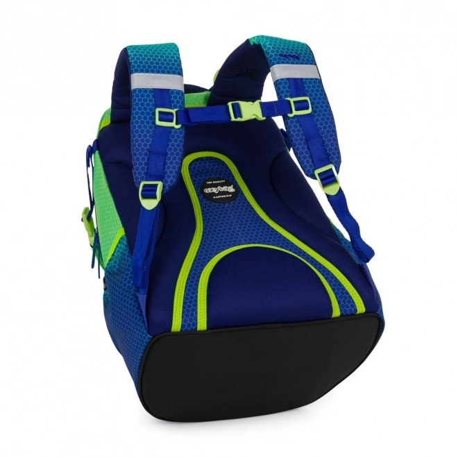 School Backpack OXY Ombre Blue-Green