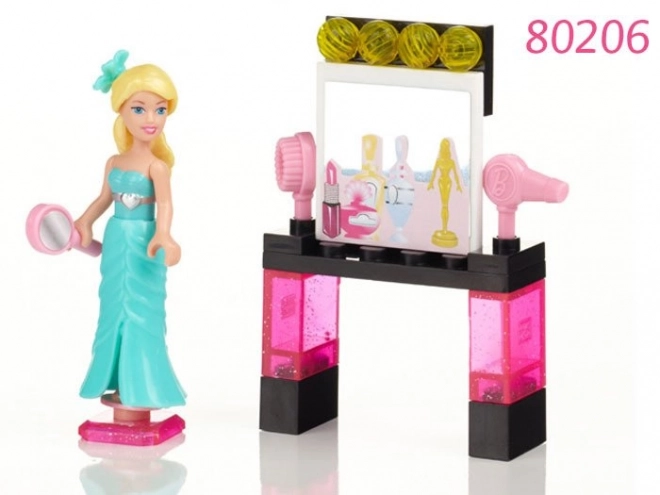 Barbie Mega Bloks Doll Compatible with Blocks