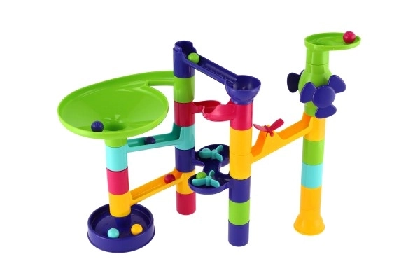 Colorful Marble Run Playset