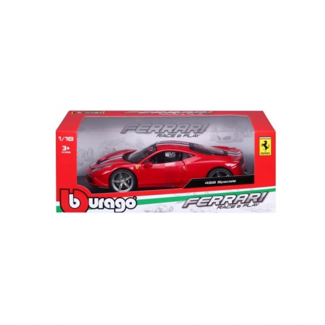 Ferrari 458 Speciale Red Diecast by Bburago