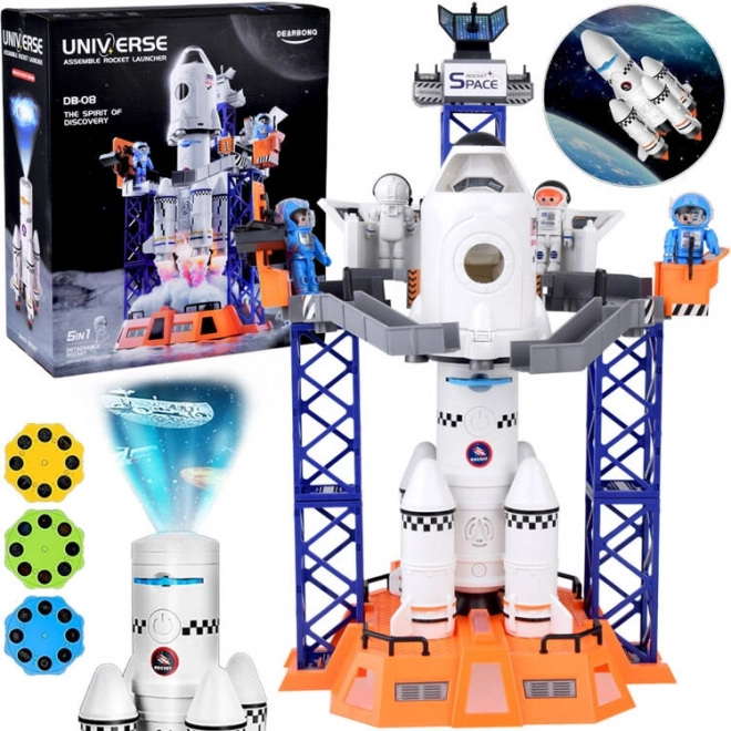 Space Station Rocket Shuttle Projector Set with Figures