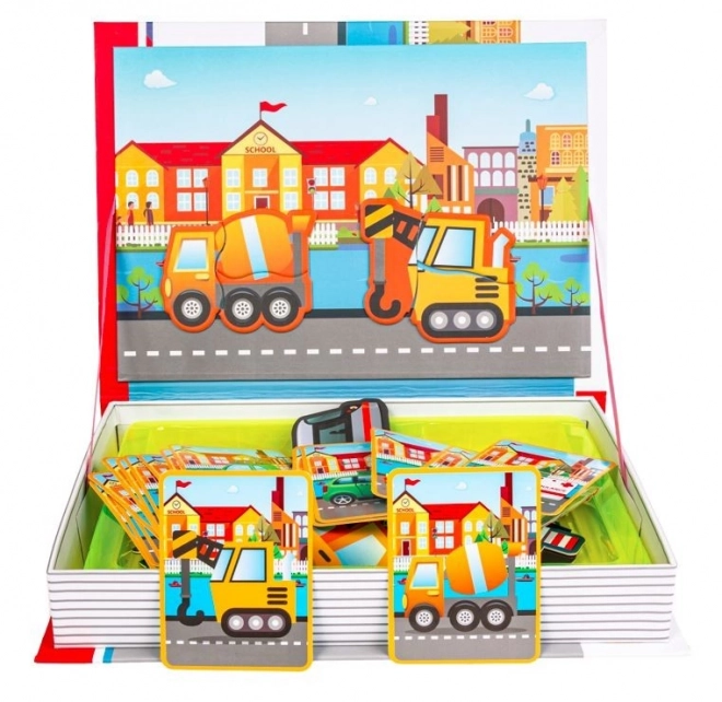 Magnetic Puzzle Vehicles Set