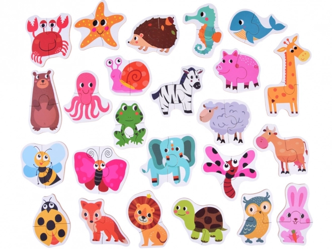 Colorful Animal Puzzle Set