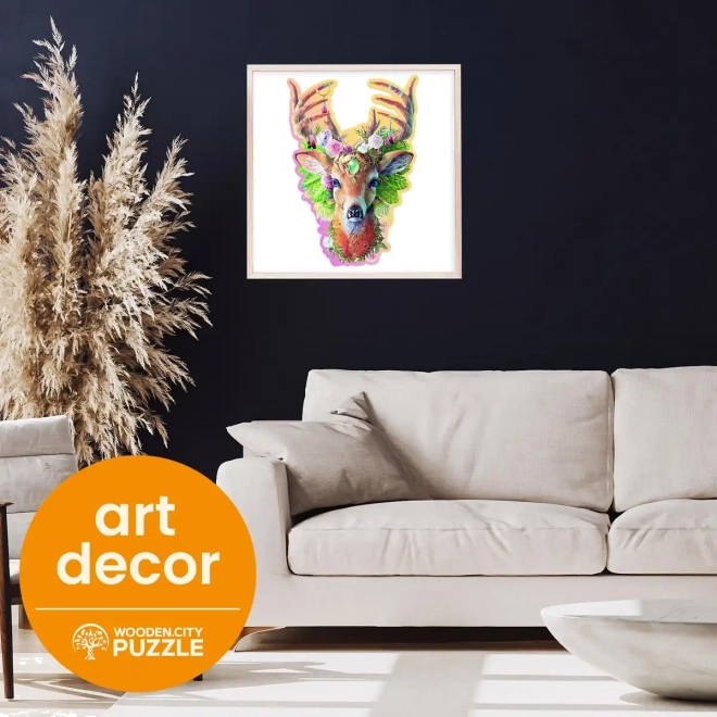 Wooden Puzzle Fashion Deer by Wooden City