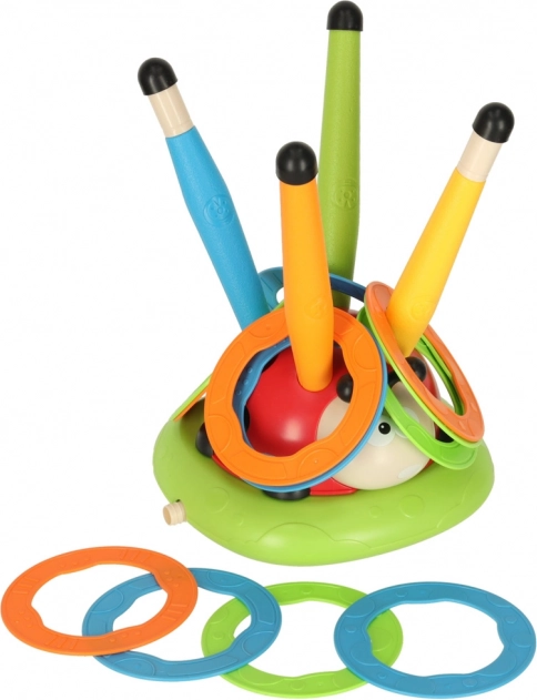 Kindersportspel 3-in-1: springtouw, ringwerpen, lieveheersbeestje schietspel