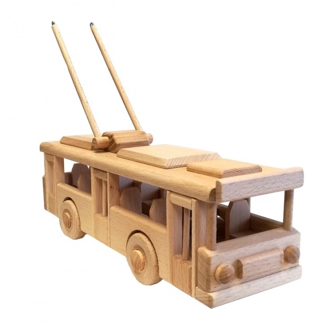 Wooden Trolleybus Toy