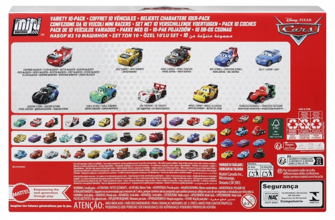 Disney Pixar Cars Micro Cars 10-Pack