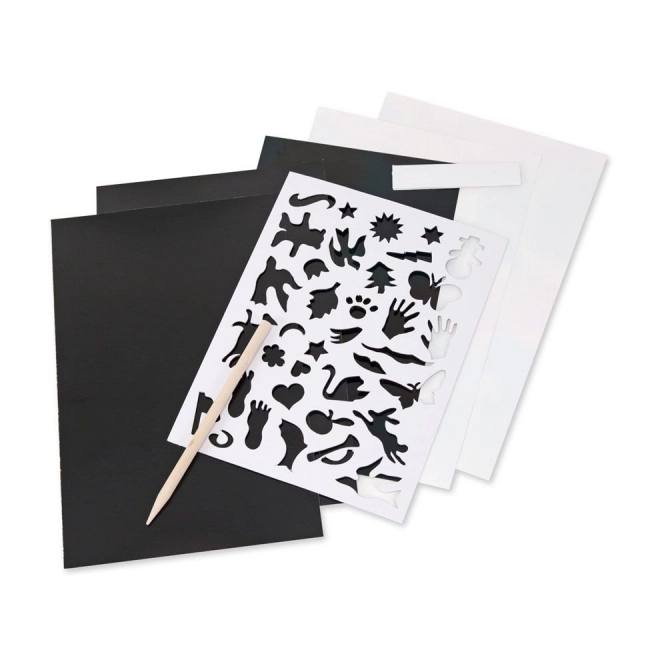 Scratch Art Engraving Set 4 in 1