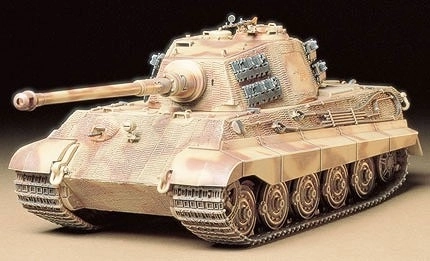 modello di serbatoio King Tiger in plastica da assemblare