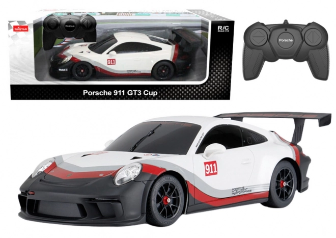 Remote Control Car Rastar Porsche 911 GT3 White-Grey