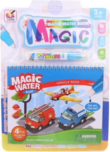 magic coloring – vehicles 31 × 23 cm