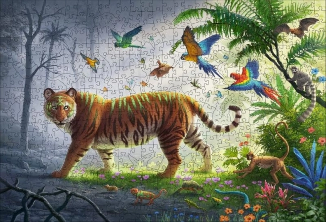 Tiger in the Jungle Wooden Puzzle