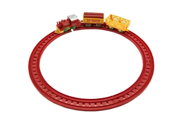 Toy Train Set with Key and 2 Carriages