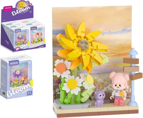Mini set di costruzione KOCO scenografia floreale