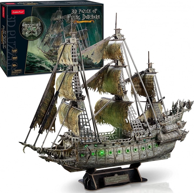 CubicFun 3D Puzzle Ship Flying Dutchman with LED Light