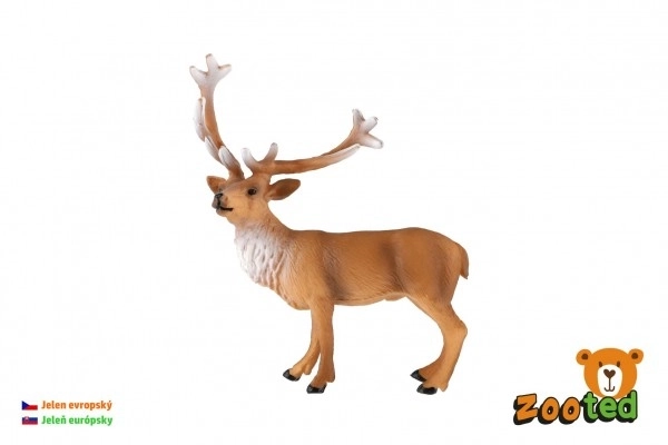 European Deer Plastic Toy 16cm in Bag