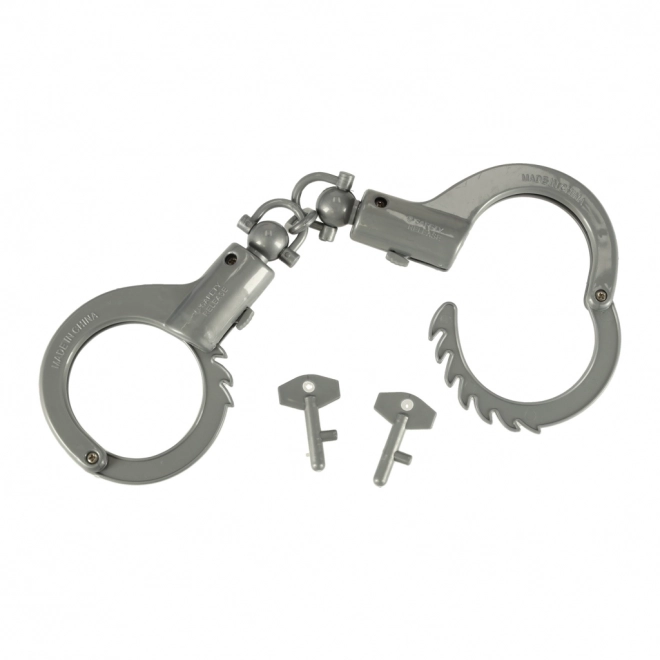 Set di gioco poliziesco con pistola, carabina, maschera e manette
