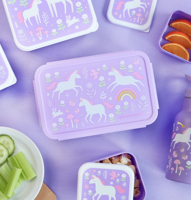 Unicorn and Rainbow Lunch Box