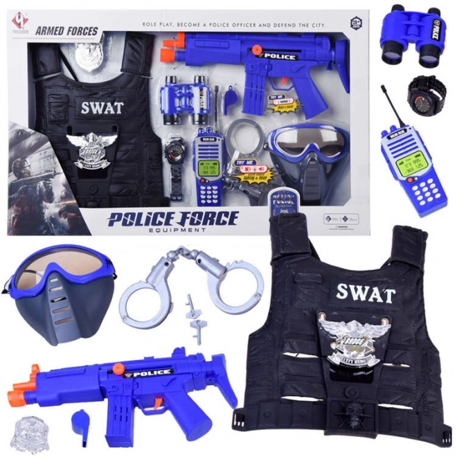 Police Officer Set with Vest and Accessories