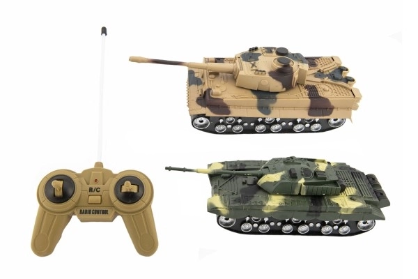 Remote Controlled Battle Tanks with Sound and Light