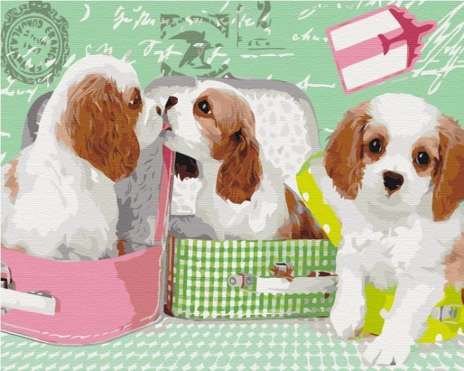 Paint It! Paint By Numbers: Cute Puppies