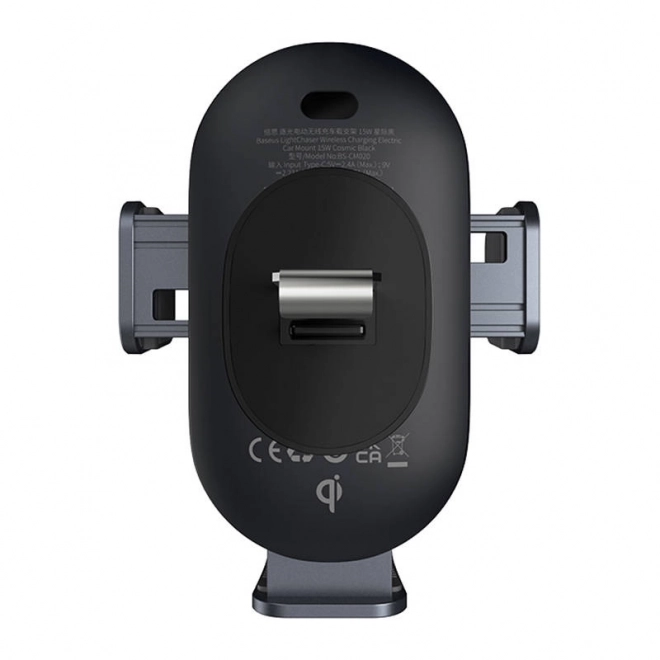 Supporto auto con caricatore a induzione Baseus LightChaser nero