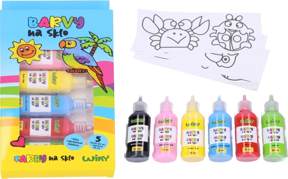 Glass Paints with Contour and Templates 5+1