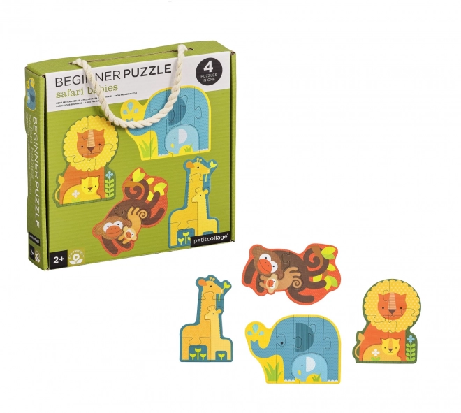 Safari Baby Animals First Puzzle by Petit Collage