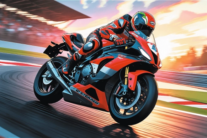 Puzzle Trefl Motard Rapide 100 pièces