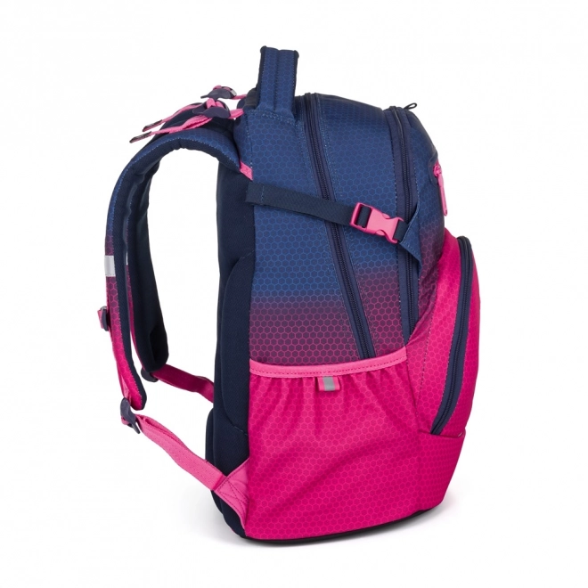 School Backpack Ombre Purple Blue