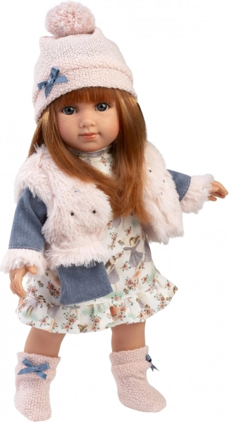 Realistic Doll with Soft Fabric Body 35 cm Llorens NICOLE
