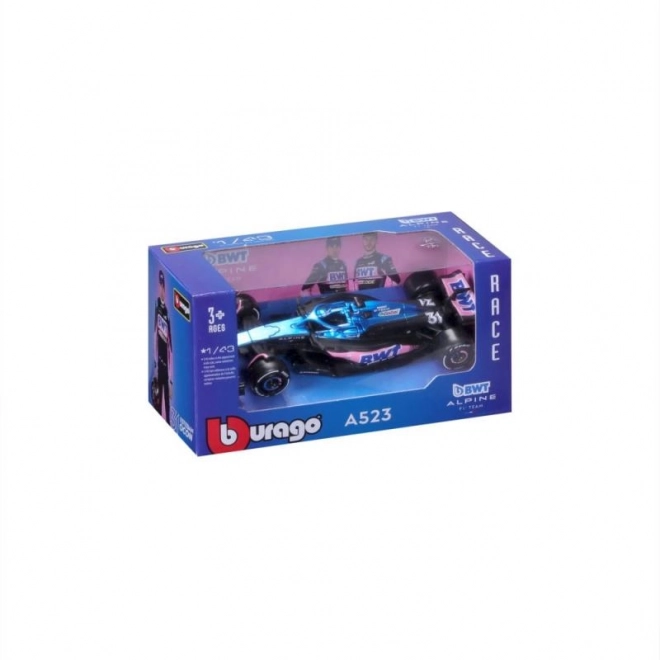 Bburago F1 Alpine Team 2023 Esteban Ocon Diecast Model