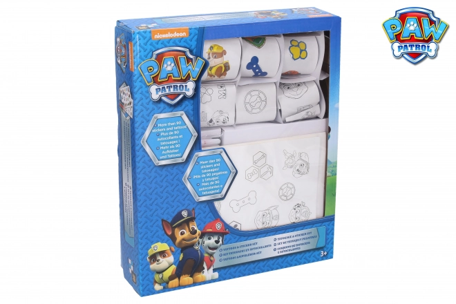 Paw Patrol Coloring Stickers And Tattoos