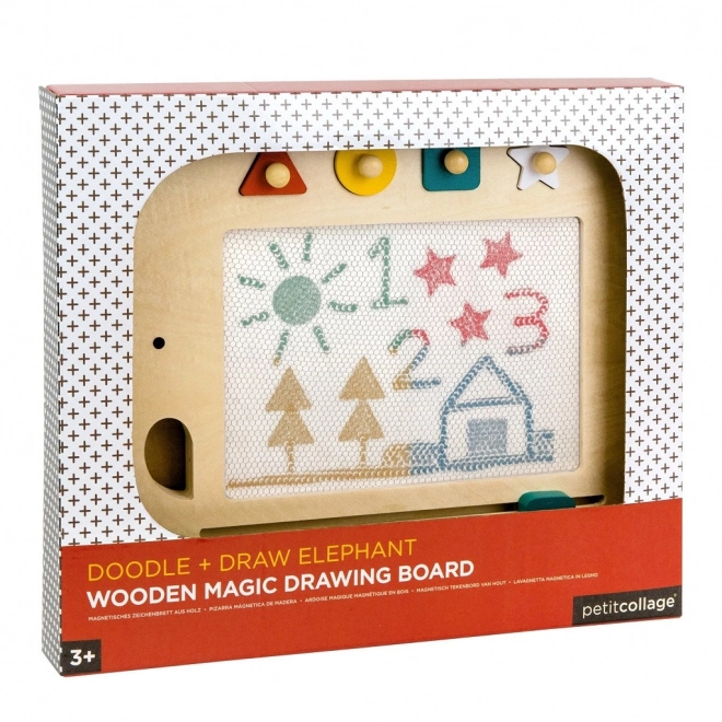 Petit Collage Wooden Magnetic Drawing Board