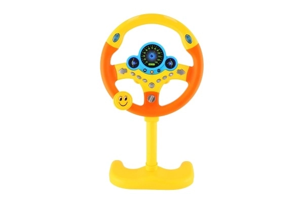 Interactive Steering Wheel Toy with Lights and Sound