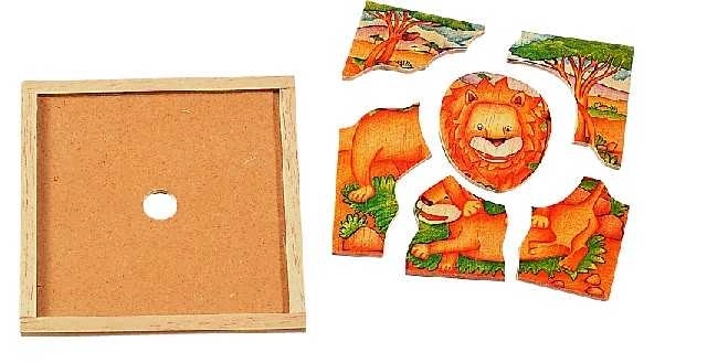 Wooden Safari Puzzle Lion