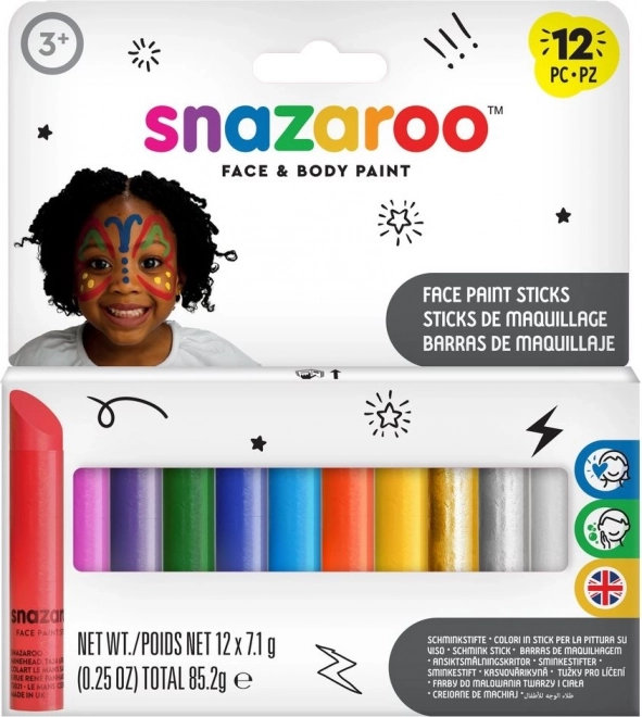 Face and Body Paint Stick Set by Snazaroo