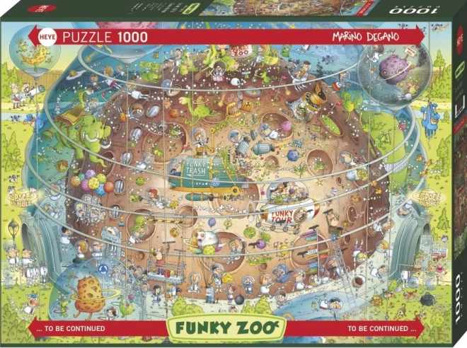 Heye Puzzle Crazy Zoo: Cosmic Pavilion 1000 Pieces