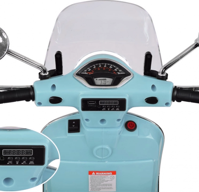 Elektromos Vespa GTS Super robogó gyerekeknek – Zöld