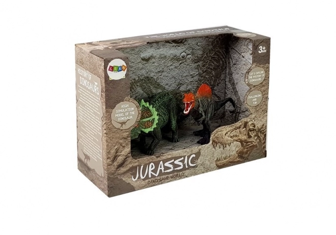 Dinosaur Figures Set Spinosaurus and Triceratops