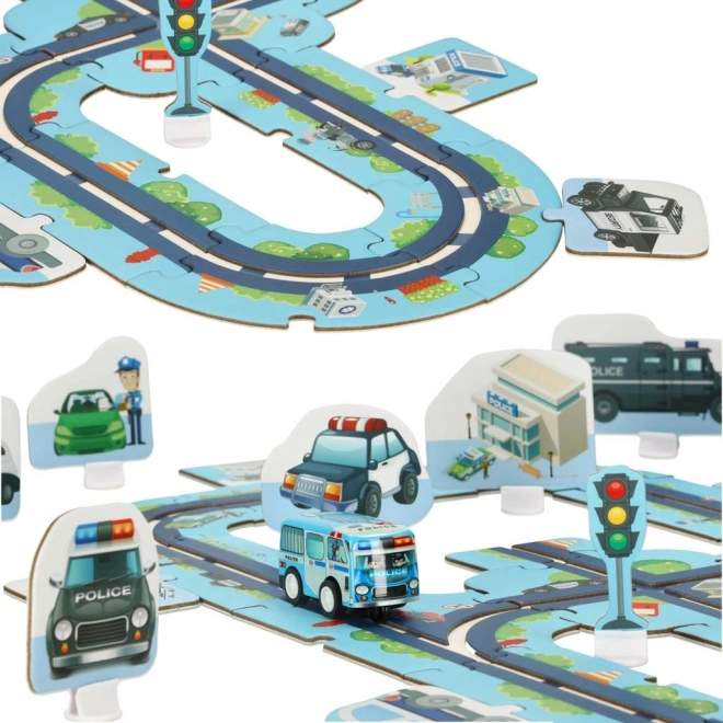 City Police Puzzle Track Set