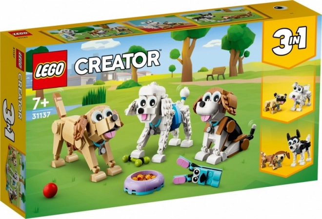 Charming LEGO Dogs 3-in-1 Set