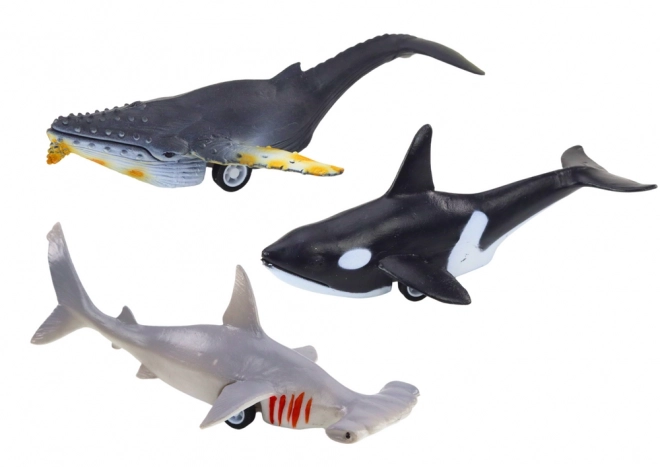 Friction-Powered Marine Animal Vehicle Toys