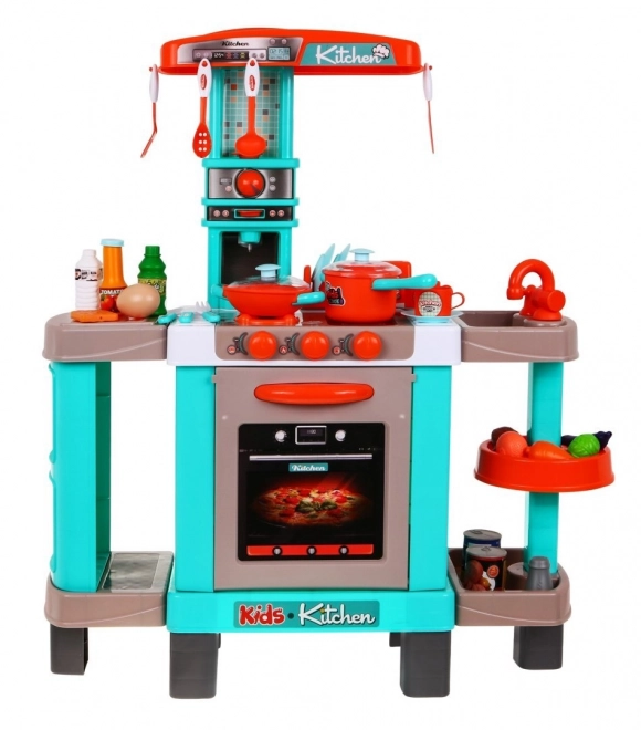 Large Interactive Kitchen Set for Children with Lights and Sounds